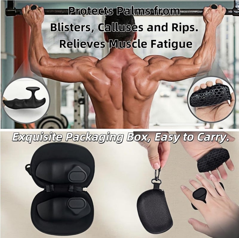 Jopplim Anti-Slip Workout Grips, Ergonomic Workout Gloves, Weight Lifting Grips, for Men and Women, Silicone Gym Grips Pads, Soft, Palm Protection, Suitable for Various Fitness Training - Image 5